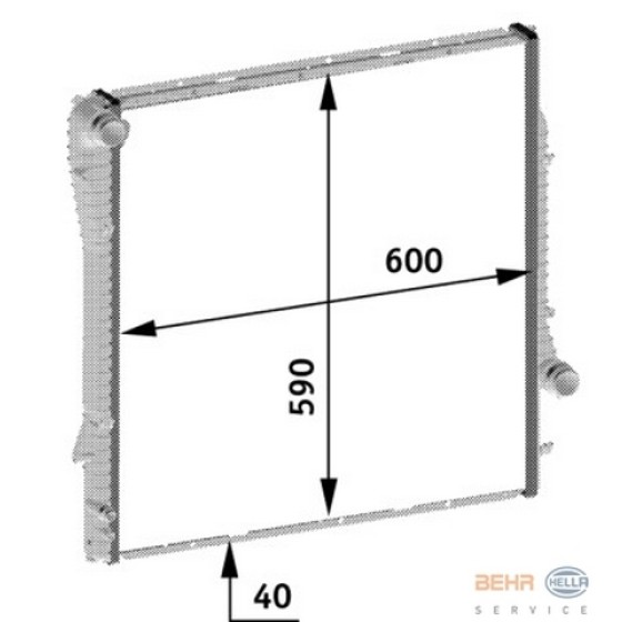 BEHR SU Radyatörü Man 3.0-d E53 M57N - Kod BHR8MK376719041 - OEM 17111439102 ürün görseli