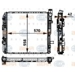 BEHR SU Radyatörü Vario - Kod BHR8MK376721111 - OEM A6685000102