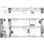 BEHR SU Radyatörü Man E87-90 - Kod BHR8MK376754021 - OEM 17117790297