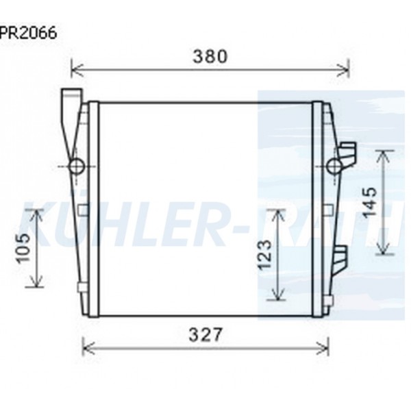 BEHR SU Radyatörü Cayenne Porsche 3.0 - Kod BHR8MK376756391 - OEM 95810621200