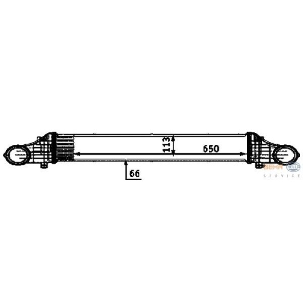 BEHR Interkol Radyatörü 211 - Kod BHR8ML376723391 - OEM A2115001102