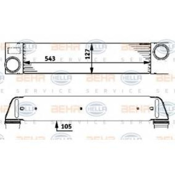 BEHR Interkol Radyatörü 730D E65 M57n-n57 - Kod BHR8ML376723451 - OEM 17517790846 ürün görseli