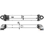 BEHR Interkol Radyatörü 640 - Kod BHR8ML376723551 - OEM A1695000000