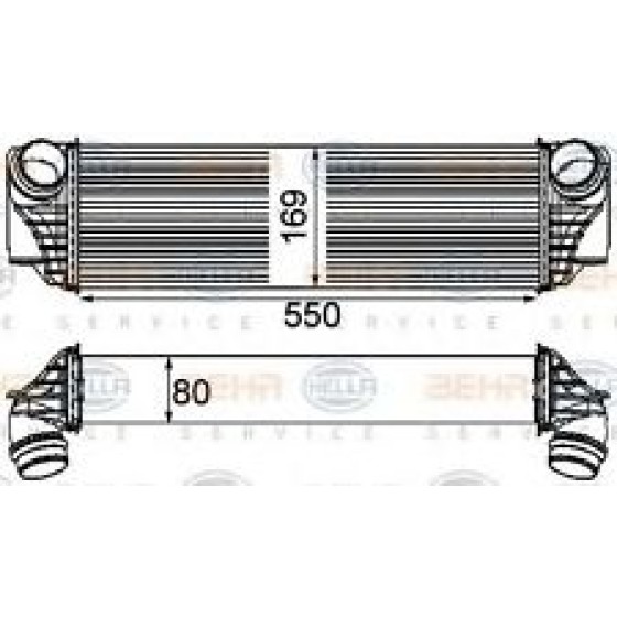 BEHR Interkol Radyatörü - Kod BHR8ML376746421 - OEM 17517812016 ürün görseli