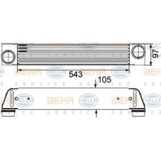 BEHR Interkol Radyatörü E60 M47-57n - Kod BHR8ML376746461 - OEM 17517795823 ürün görseli