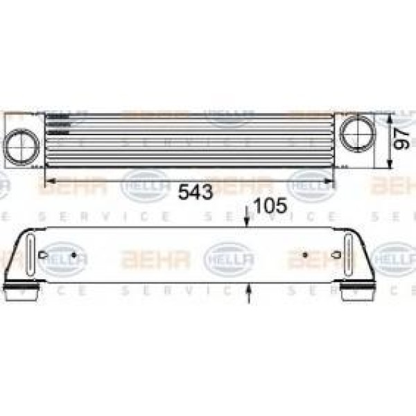 BEHR Interkol Radyatörü E60 M47-57n - Kod BHR8ML376746461 - OEM 17517795823