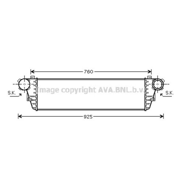 BEHR Interkol Radyatörü 203 - Kod BHR8ML376776351 - OEM A2035000600