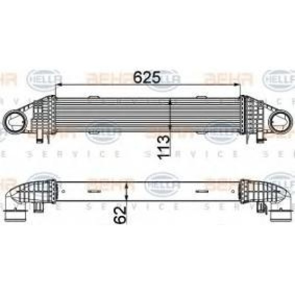 BEHR Interkol Radyatörü 204 - Kod BHR8ML376777121 - OEM A2045000500