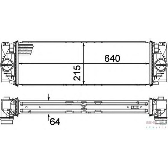 BEHR Interkol Radyatörü Mercedes-benz Sprinter 651 2011 - Kod BHR8ML376777391 - OEM A9065010201 ürün görseli
