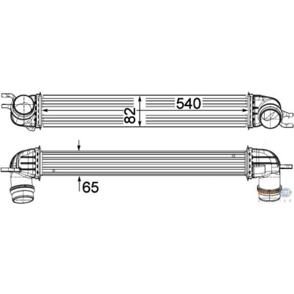 BEHR Interkol Radyatörü Cooperd - Kod BHR8ML376780701 - OEM 17518506904