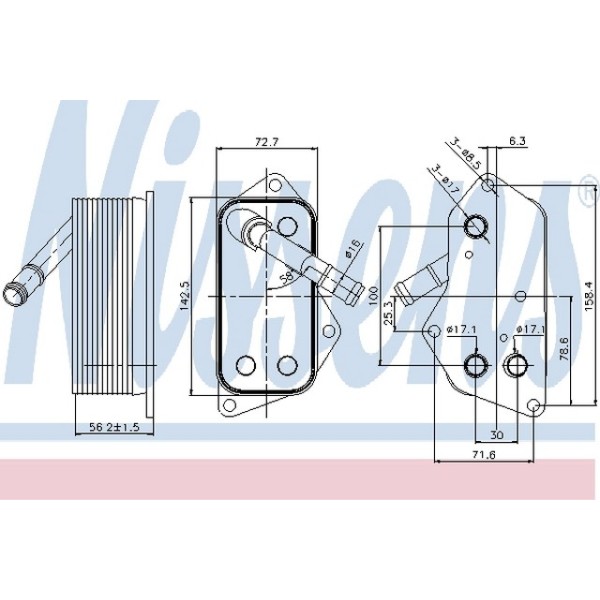 BEHR Yağ Soğutucu Radyatörü N52 - Kod BHR8MO376701554 - OEM 11427525333