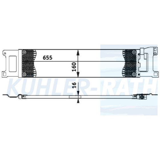 BEHR Yağ Soğutucu Radyatörü Bkk Otm T5 3.2 V6 - Kod BHR8MO376726381 - OEM 7H0317019 ürün görseli