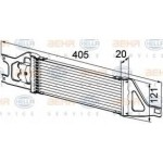 BEHR Yağ Soğutucu Radyatörü 266 - Kod BHR8MO376726401 - OEM A1695000200