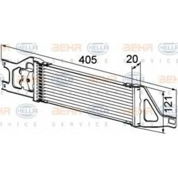 BEHR Yağ Soğutucu Radyatörü 266 - Kod BHR8MO376726401 - OEM A1695000200
