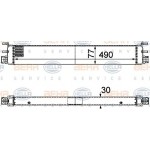 BEHR Yağ Soğutucu Radyatörü 275 - Kod BHR8MO376747111 - OEM A2205000500