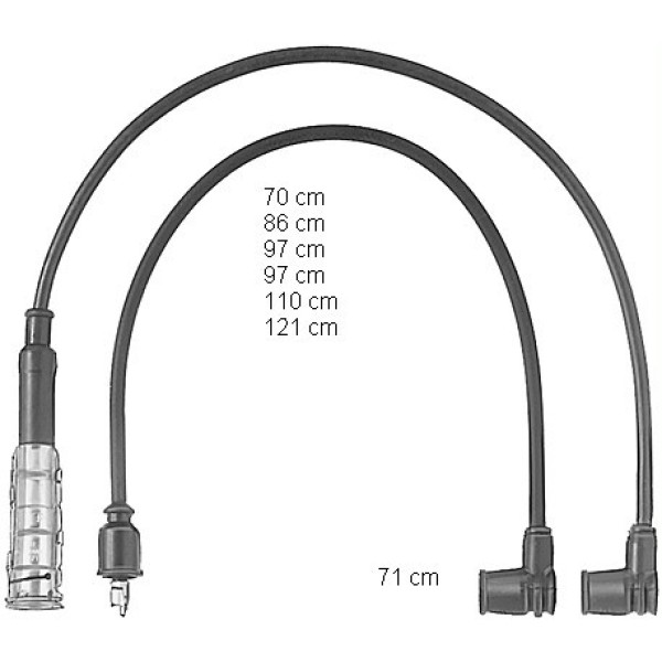 Bremi Buji - Kablo Seti 116 110 - Kod BRM257 - OEM A0300890470