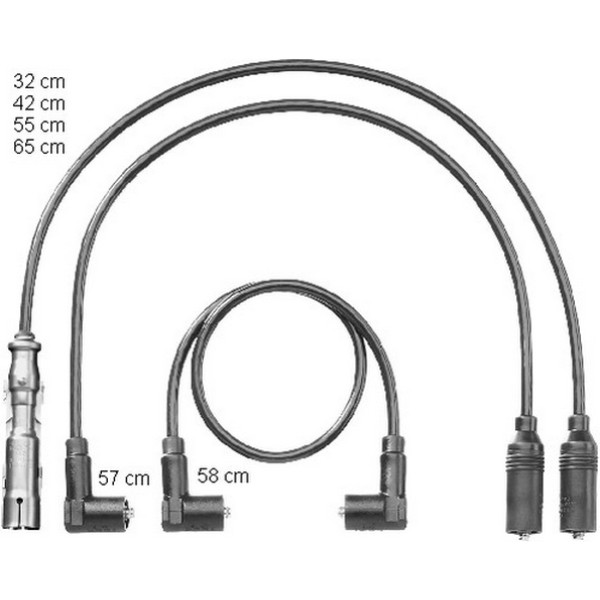 Bremi Buji - Kablo Seti Volkswagen Polo Classic -1.6 5 Adet Aft - Kod BRM959 - OEM 037905483A