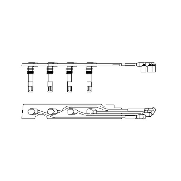 Bremi Buji - Kablo Seti Volkswagen Polo 3-1.4-16v 4 Adet Ahw 2001 - Kod BRM968G100 - OEM 036905483G