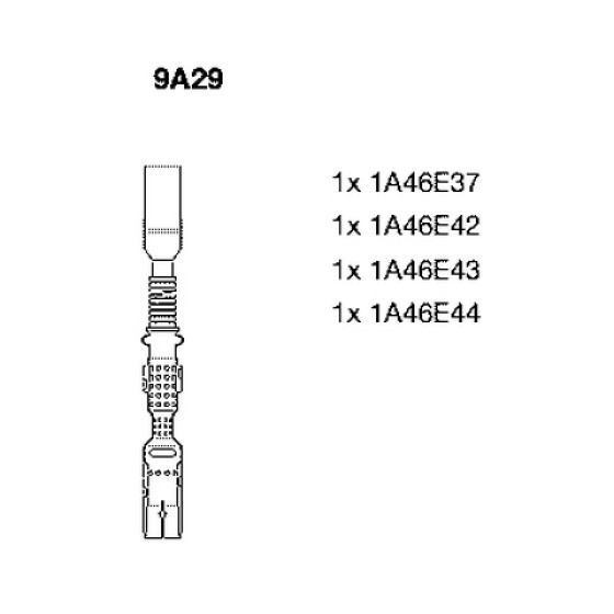 Bremi Buji - Kablo Seti 266 - Kod BRM9A29 - OEM A0300891556 ürün görseli