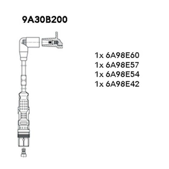 Bremi Buji - Kablosu Takim Golf5-golf6-volkswagen Jetta-volkswagen Passat Cbzb-bmy-blg-caxa 1, 2 Tsi-1, 4 TSI 04> - Kod BRM9A30B200 - OEM 03F905409B ürün görseli