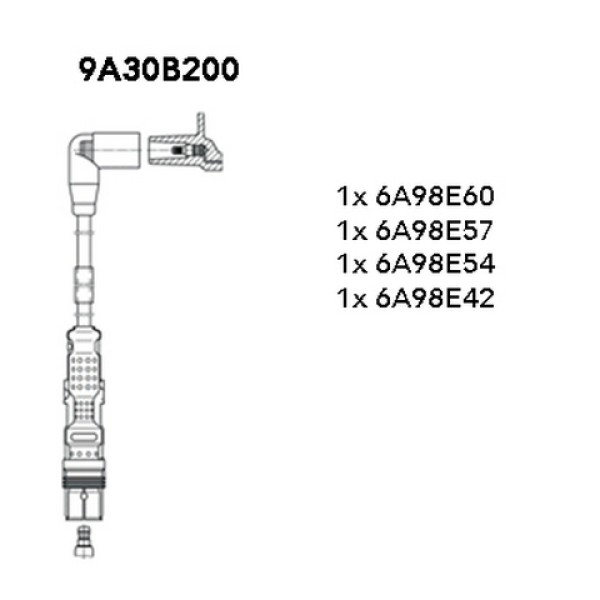 Bremi Buji - Kablosu Takim Golf5-golf6-volkswagen Jetta-volkswagen Passat Cbzb-bmy-blg-caxa 1, 2 Tsi-1, 4 TSI 04> - Kod BRM9A30B200 - OEM 03F905409B