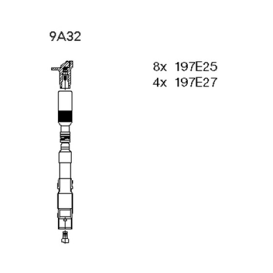Bremi Buji - Kablo Seti 112 - Kod BRM9A32 - OEM A0300891442 ürün görseli