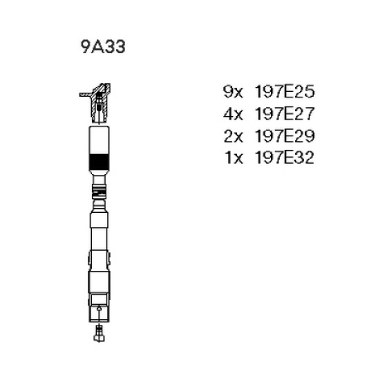 Bremi Buji - Kablo Seti 113 - Kod BRM9A33 - OEM A0300891488 ürün görseli