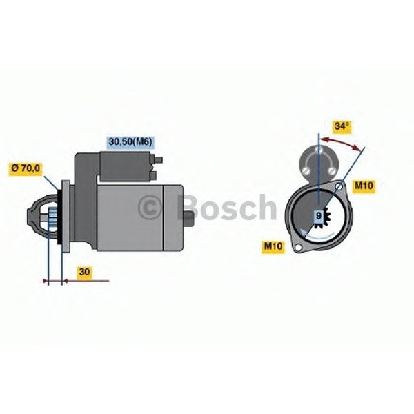 Bosch Marş Dinamosu 271 - Kod BSH0001107540 - OEM A0051513901