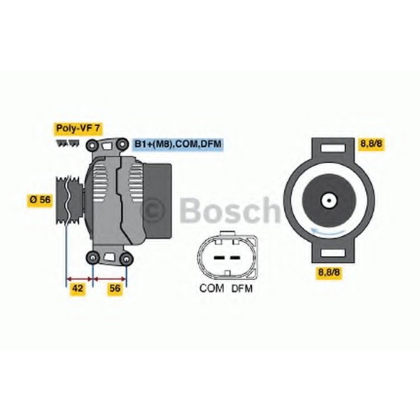 Bosch Alternatör - 150a 211 271 - Kod BSH0124615028 - OEM A2711541002