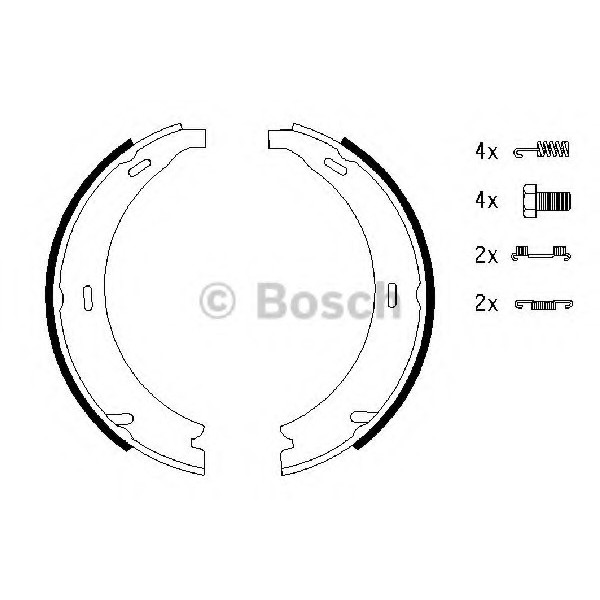 Bosch Fren Balatası - EL Fren Balatasi - Kod BSH0986487543 - OEM A1244200720