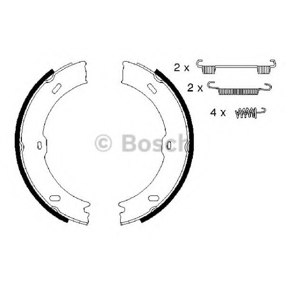 Bosch Fren Balatası - EL Fren Balatasi Aksesuarli Mercedes-benz Sprinter 3, 5T - Crafter Normal Teker 2006-2009 / 5T (906) 515 CDI 30-35 (2E) 2.5 Audi TDI 20 - Kod BSH0986487720 - OEM A9064200320 ürün görseli
