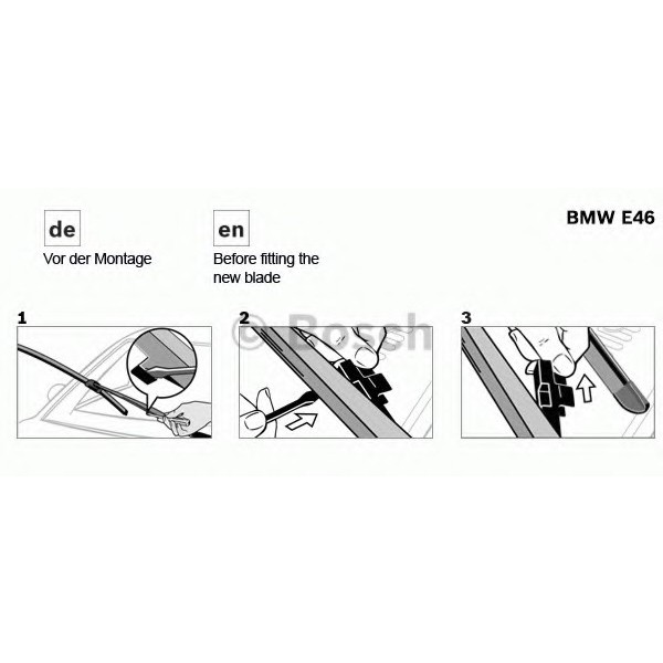 Bosch Silecek - Takim 58.oo-50.oo E46-83 Visioflex - Kod BSH3397118904 - OEM 61619071613
