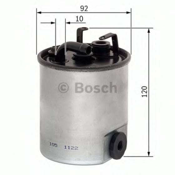 Bosch Yakıt Filtresi - Mercedes-benz Sprinter-vito Isitmali 611 - Kod BSHF026402044 - OEM A6110920101 ürün görseli