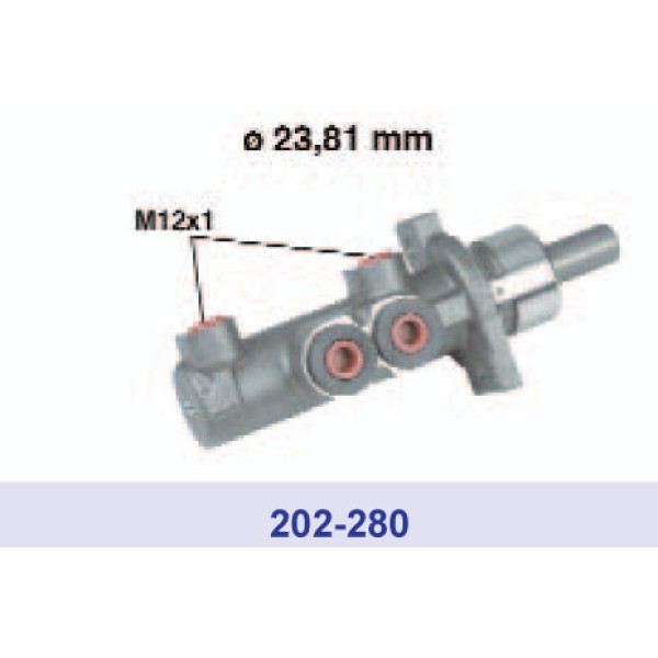 CIFAM Fren Ana Merkez 23.oo MM Volkswagen Golf 4 - Fteh23967.0.1 - Kod CIF202280 - OEM 1J1614019