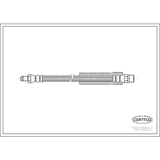 CORTEGO Arka Fren Hortumu - 303mm E60-65 - Kod CRT19018507 - OEM 34321159890 ürün görseli