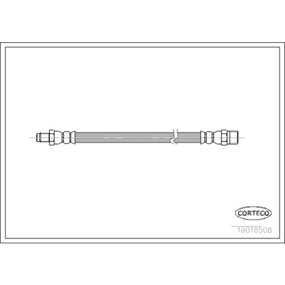 CORTEGO Ön Fren Hortumu - 420 MM - Kod CRT19018508 - OEM A1234280535 ürün görseli