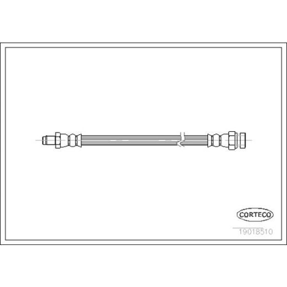 CORTEGO Ön Fren Hortumu - 340 MM - Kod CRT19018510 - OEM A1294280035 ürün görseli