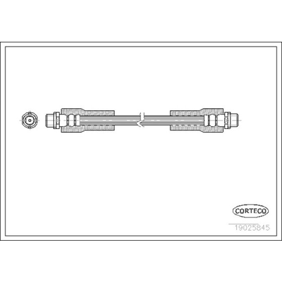 CORTEGO Ön Fren Hortumu - 295 MM Volkswagen Passat 4 - Kod CRT19025845 - OEM 3U0611707 ürün görseli