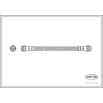 CORTEGO Arka Fren Hortumu - 140 MM Volkswagen Golf 4 - A3 - Kod CRT19025904 - OEM 6Q0611775B