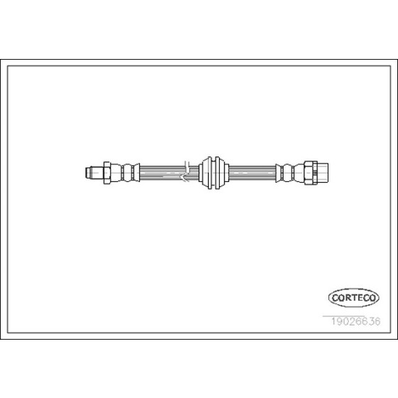 CORTEGO Ön Fren Hortumu - 425mm E36 - Kod CRT19026636 - OEM 34321159717 ürün görseli
