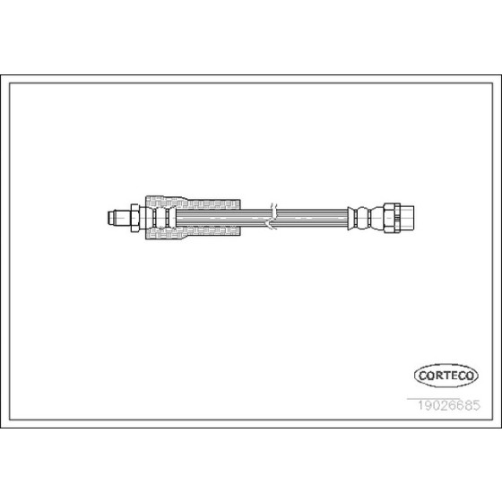 CORTEGO Ön Fren Hortumu - 355mm E38 - Kod CRT19026685 - OEM 34301163155 ürün görseli