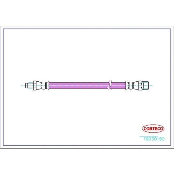 CORTEGO Arka Fren Hortumu - 515 MM 638 - Kod CRT19030150 - OEM A6384282135 ürün görseli