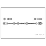 CORTEGO Ön Fren Hortumu - 525 MM Volkswagen Polo 4 - Kod CRT19031632 - OEM 6Q0611701E