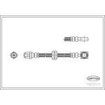 CORTEGO Arka Fren Hortumu - 457mm Mini - Kod CRT19032373 - OEM 34306760221