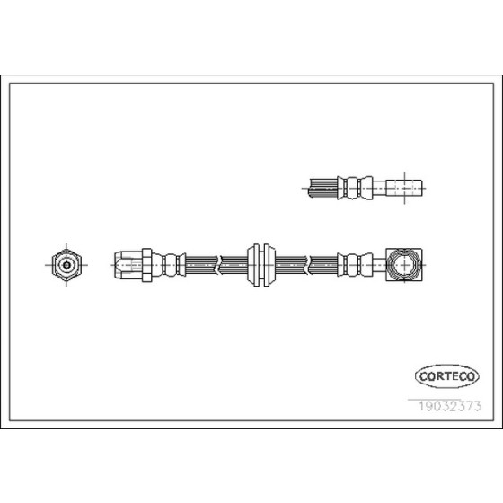 CORTEGO Arka Fren Hortumu - 457mm Mini - Kod CRT19032373 - OEM 34306760221 ürün görseli