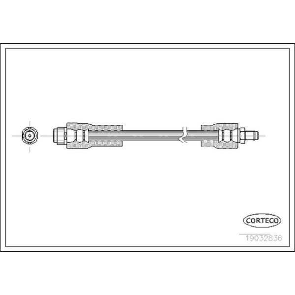 CORTEGO Ön Fren Hortumu - 295 MM 414 - Kod CRT19032836 - OEM A4144280035
