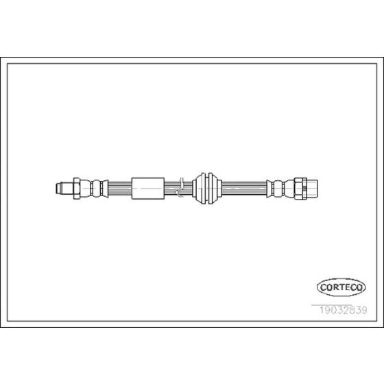 CORTEGO Arka Fren Hortumu - 415mm Mini - Kod CRT19032839 - OEM 34306763682 ürün görseli
