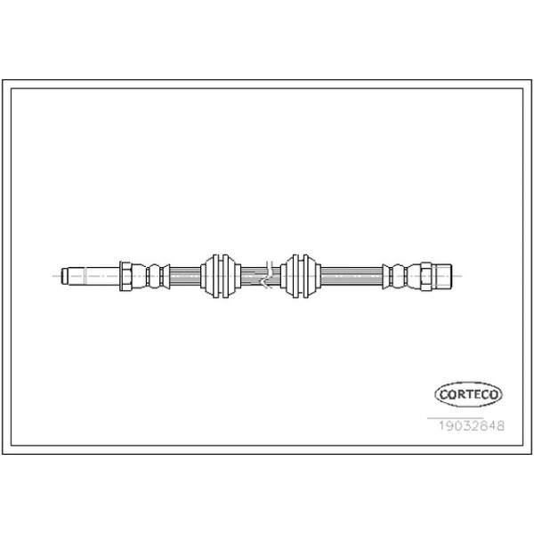CORTEGO Ön Fren Hortumu - 490 MM 638 - Kod CRT19032848 - OEM A6384282235