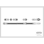 CORTEGO Ön Fren Hortumu - 590 MM Volkswagen Golf 5 - Volkswagen Caddy 3 - Kod CRT19033595 - OEM 1K0611701K