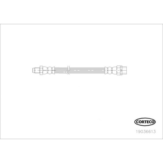 CORTEGO Arka Fren Hortumu - 255mm 2010 - Kod CRT19036613 - OEM 34306792253 ürün görseli